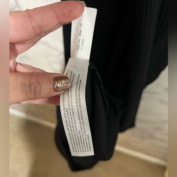 Eloquii Dress Womens Plus 14/16 Wrap Belted Long Sleeve Ribbed Cut-Outs - Picture 7 of 7